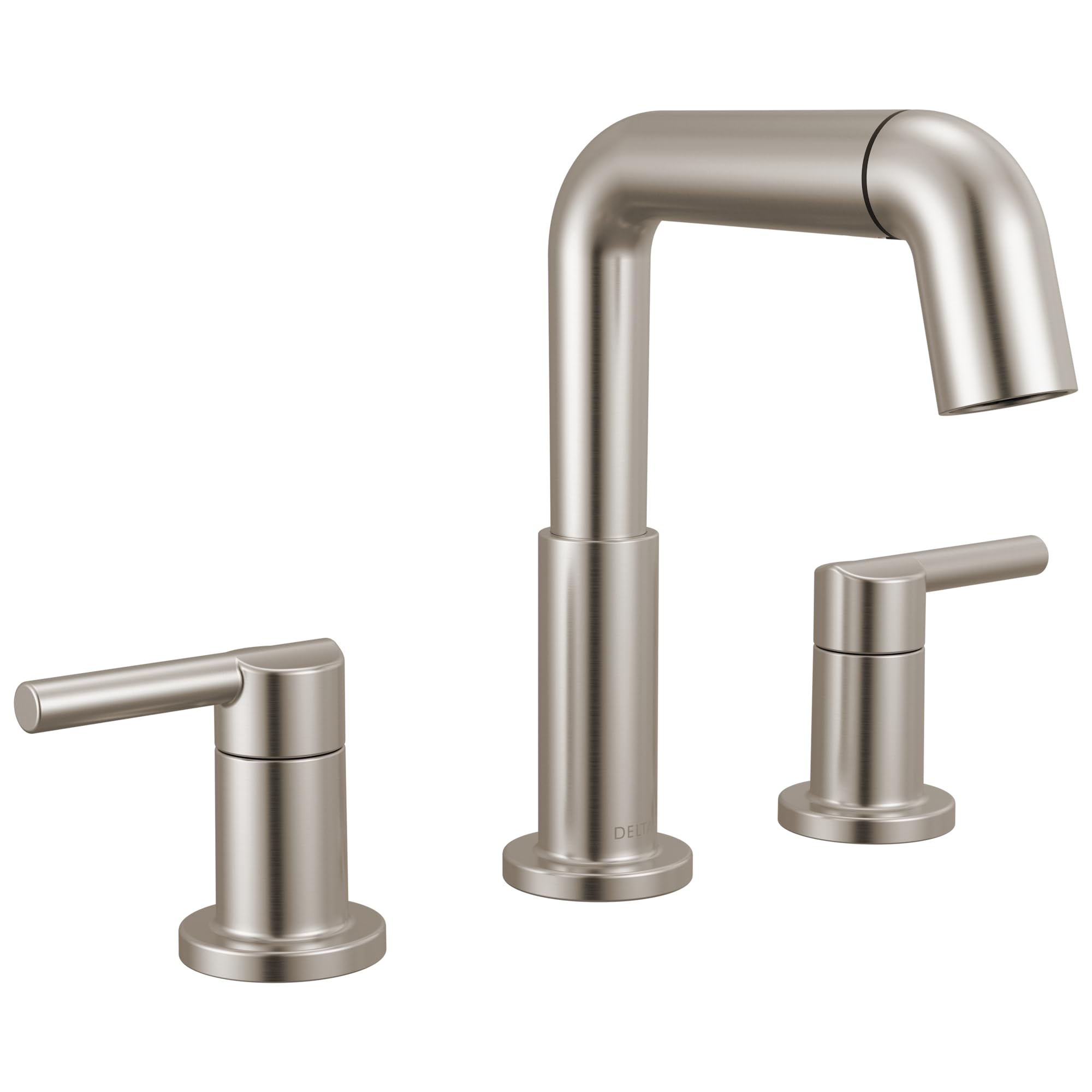 Brushed Nickel Widespread Faucet with Pull-Out Sprayer & Pop-Up Drain